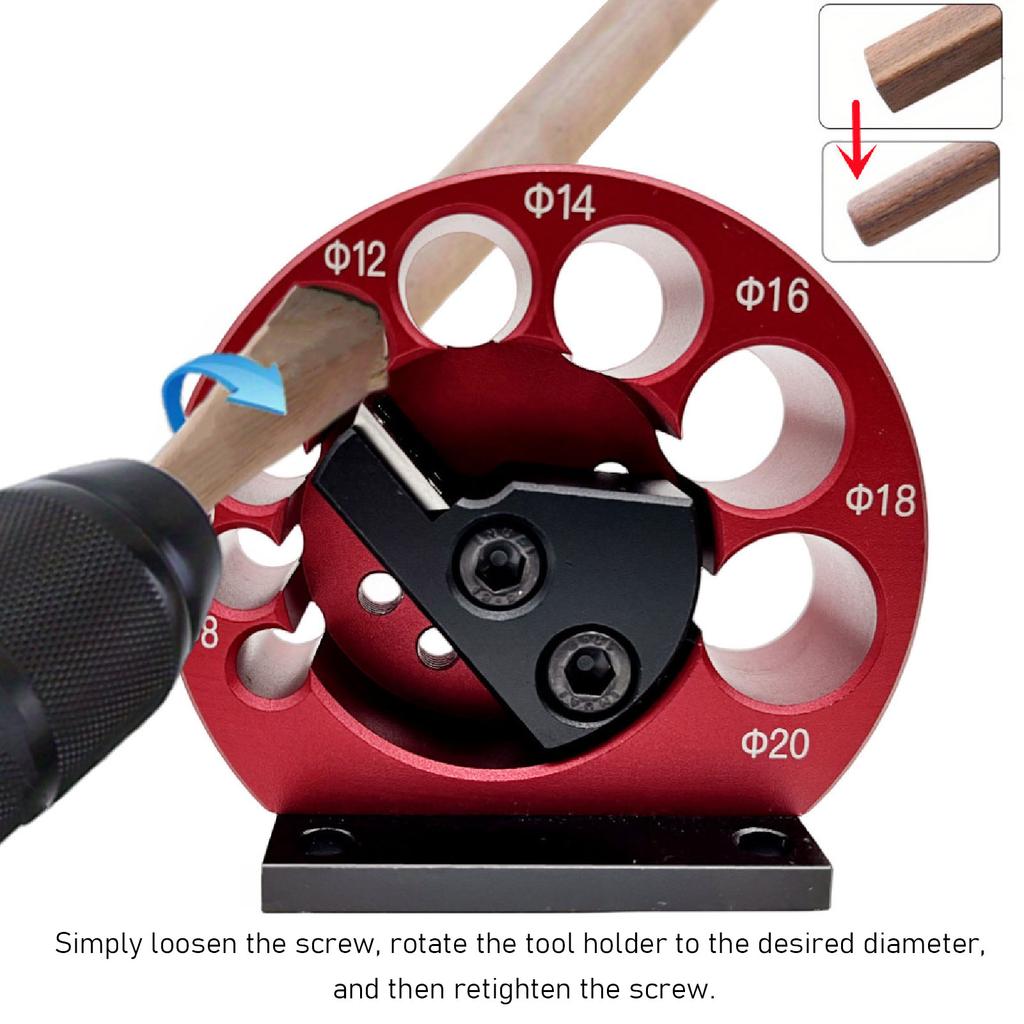1Pcs 8-20mm Dowel Maker Aluminum Alloy Adjustable Round Dowel Maker 8 Hole Cemented Carbide Blade Dowel Cutter
