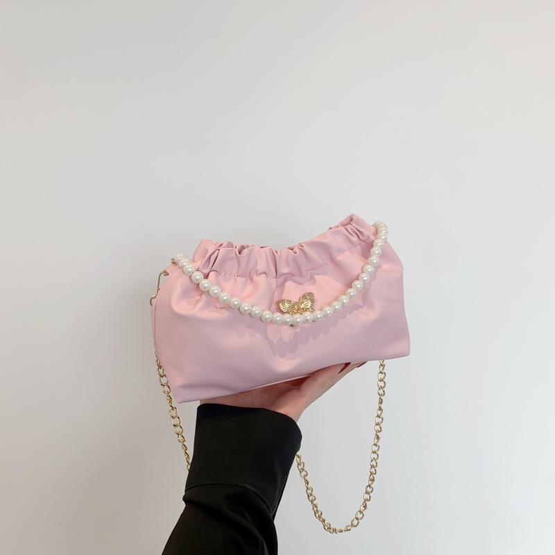 New Bags for Women's Niche Beauty Cloud Bag Chain Crossbody Bag Fashionable Personality Trend One-shoulder Bucket Bag