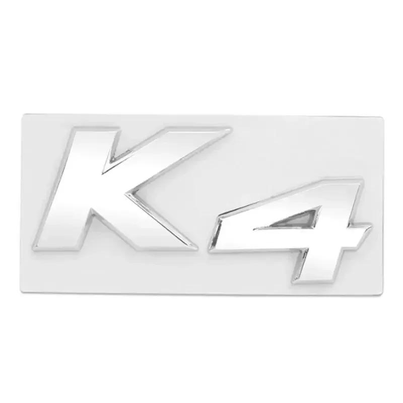 BBDO3 3D Metal Chrome Black K2 K3 K4 K5 KX7 Letters Logo Rear Boot Trunk Emblem Badge Sticker for Kia Car Styling Accessories