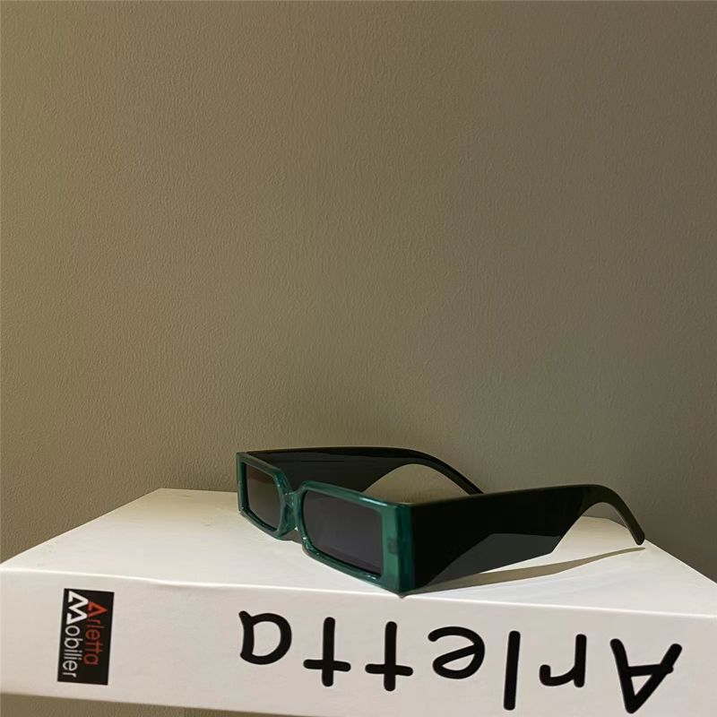 Солнцезащитные очки Box Personality Thick Edge Fashion Trend Оправа для очков Hip Hop Мужские и женские солнцезащитные очки