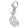 [Q4927] - Silver Charm Pendant 'Mask of Venice' Silver-white (rhodium-plated) - 12x6 Mm