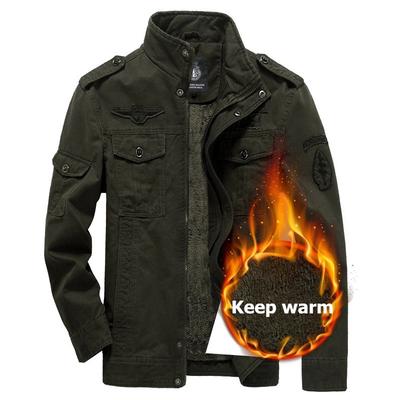 Зимняя мужская хлопковая плюс бархатная куртка для инструментов большого размера, свободная куртка в стиле милитари