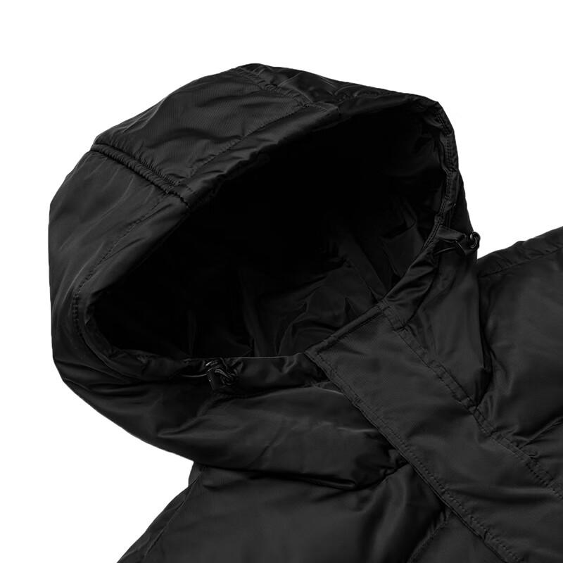 Men's Jacket Vans Down Jackets Unisex Black Hooded Thickened Down Jacket