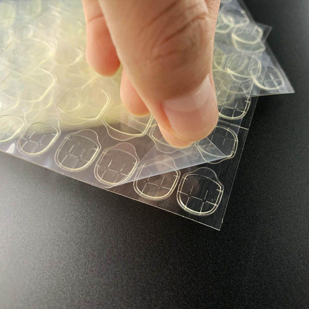 Женские прозрачные ультратонкие накладные ногти, двухсторонние наклейки, инструмент для наращивания, клейкие ленты