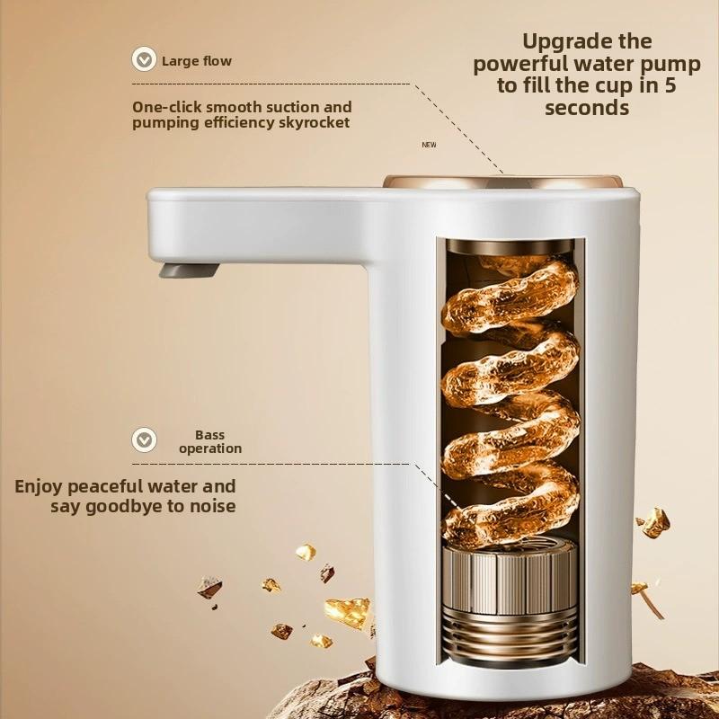 Bomba de agua eléctrica recargable para garrafas dispensador portátil automático de agua