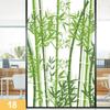 Retro Chinese Style Bamboo Pattern Window Film Green Bamboo Static Cling Glass Stickers Sliding Door Frosted Privacy Window Film