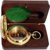 Pocket Brass Compass Push Button for Birthday Gift, Christening Gift, Wedding Gift,