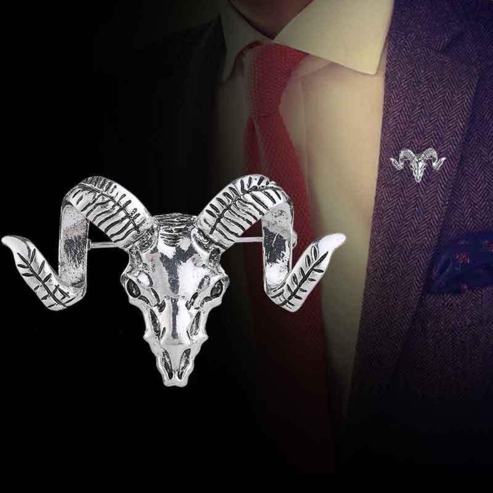 Badge Corsage Luxury Metal Badge British Style Brooch Man Pins Suit Accessories Sheep Brooch