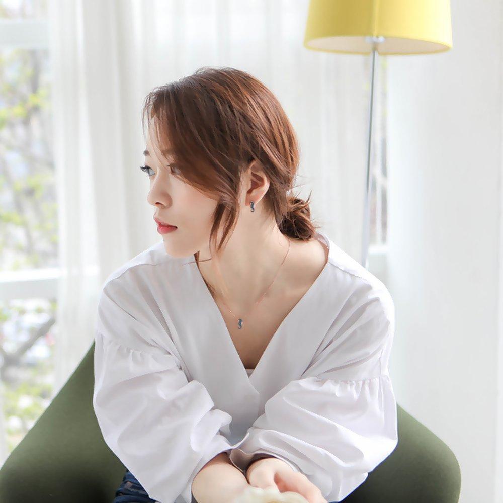 J.Lauren 01N0591 Seahorse Turkey Cubic Rose Gold Necklace