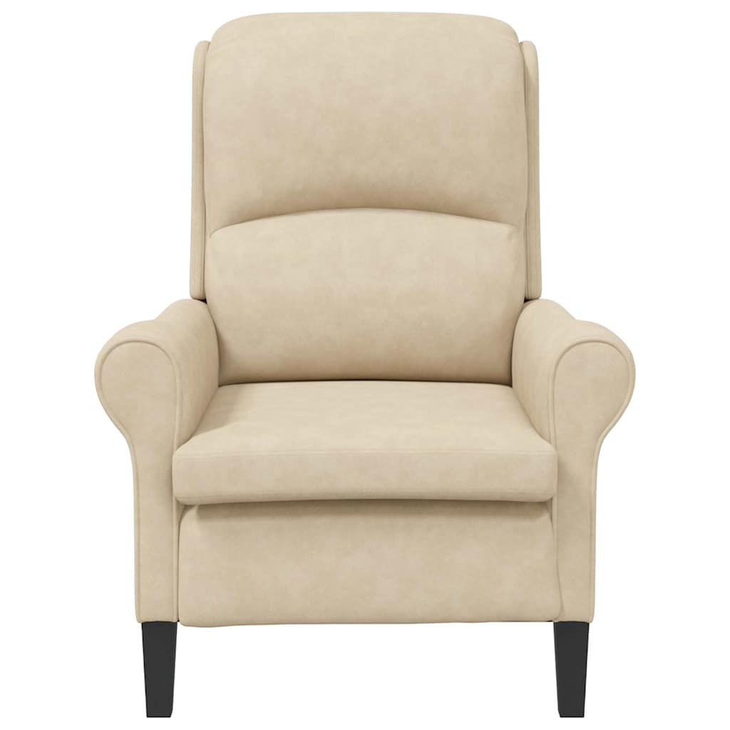 Armchair Cream 76 x 94 x 102 cm Microfiber