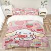 3 шт. Комплект постельного белья Cinnamoroll: Идеально подойдет для спальни или гостевой комнаты.. Мягкий и удобный, без стержня yy251031034