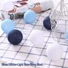Round Cotton Ball String Lights - Christmas Holiday Decoration, Bedroom Fairy Lights, Flashing Starry Sky