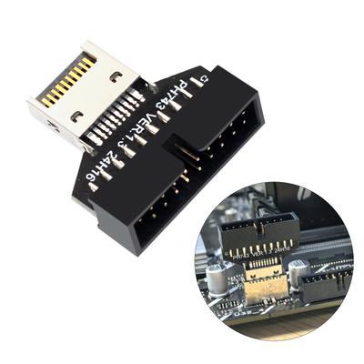 Адаптер USB 3.2 Type E на USB 3.0 19-контактный 20-контактный разъем, вертикальный, тип C, для материнской платы