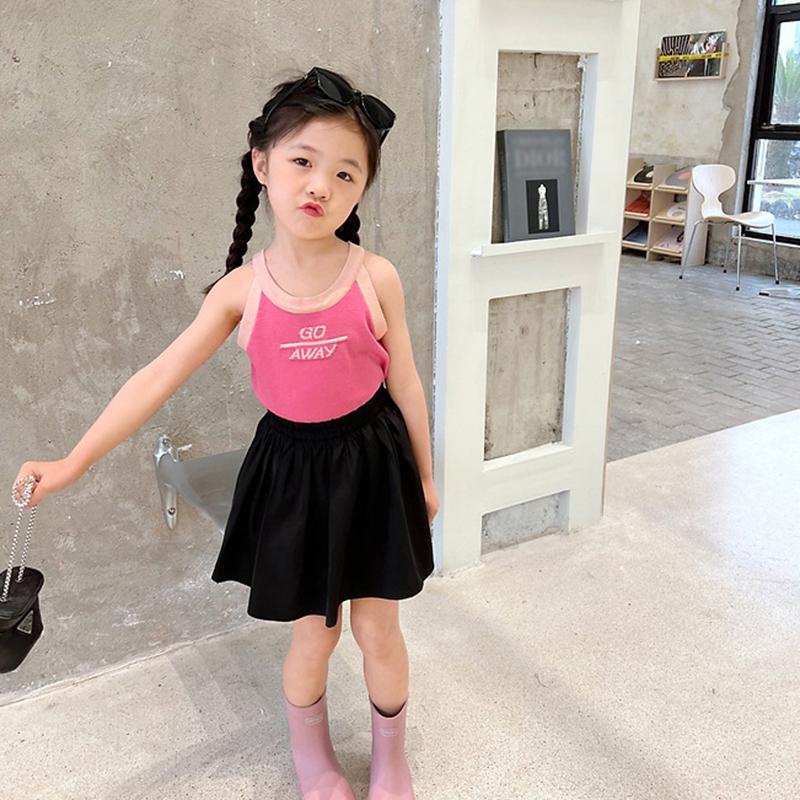 Детский вязаный топ без рукавов