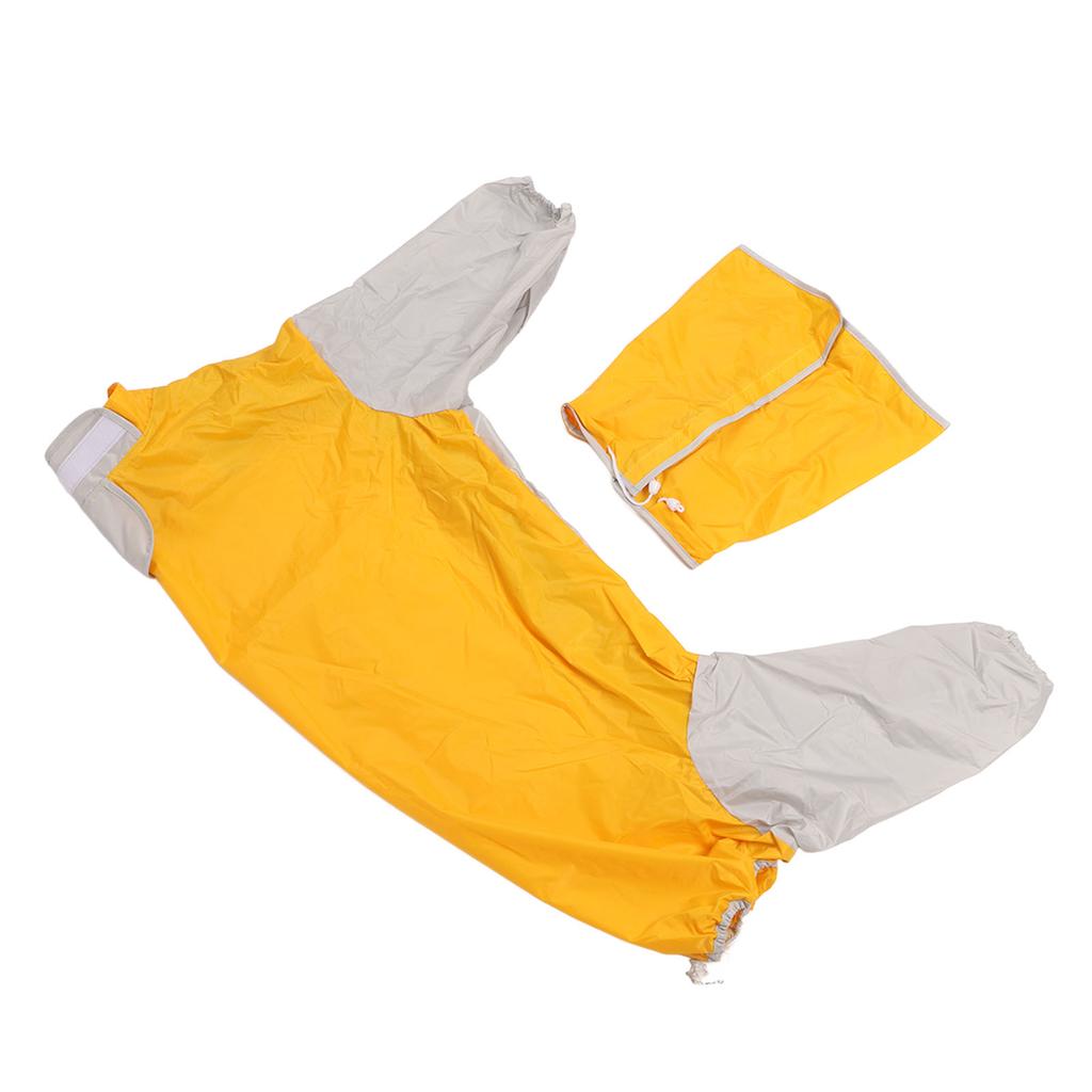 Pet Raincoat Waterproof Fabric Pet Rain Clothes All Inclusive Pet Stylish Raincoat for Large Dogs Golden Retriever