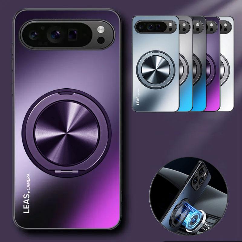 Для Google Pixel 10 Pro XL Чехол Магнитный Матовый Противоударный Чехол-подставка для Google Pixel 9 9A 8 Pro 8A 7Pro 7A 6Pro Накладка Бампер