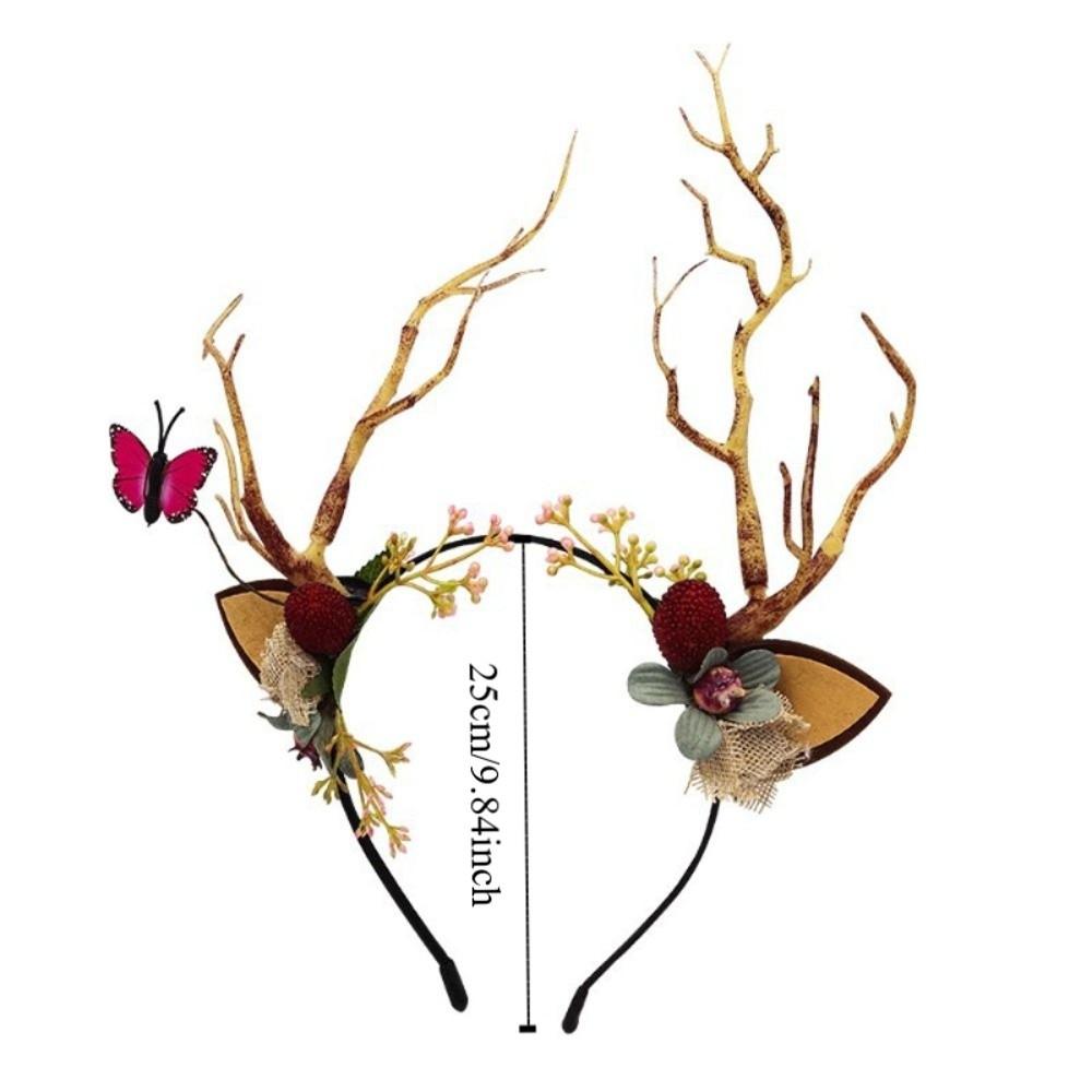 Аксессуары для волос в корейском стиле Женские украшения для волос Ободок с оленьими ушками Светящийся ободок Ушки феи-оленя