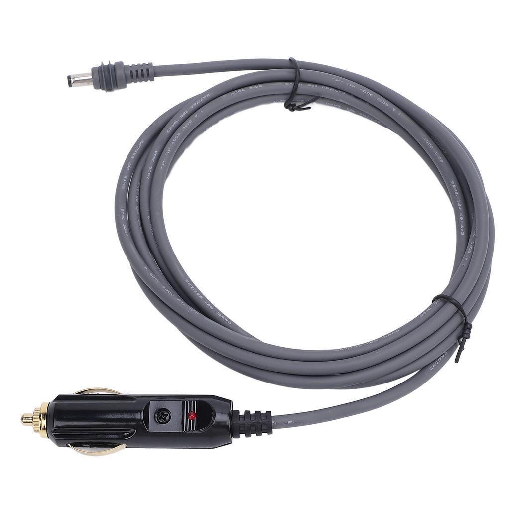 DC Car Power Cable 18AWG 10ft 12V To 24V Water Resistant Cigar Lighter Power Cord for Mini Dish Antenna RV Car Truck