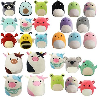 1 шт., плюшевые игрушки Squishmallow, каваи, птица, динозавр, лягушка, щенок, корова, панда, чучело, выберите свой любимый подарок, мягкая игрушка, подарок для детей, 20 см
