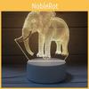 Креативный 3D Слон Корова Клубника Спутник Земля Ночник Акриловый Абажур Питание от USB