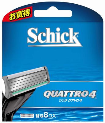 Schick Quattro 4 запасное лезвие 4-лезвийный (8 шт.)