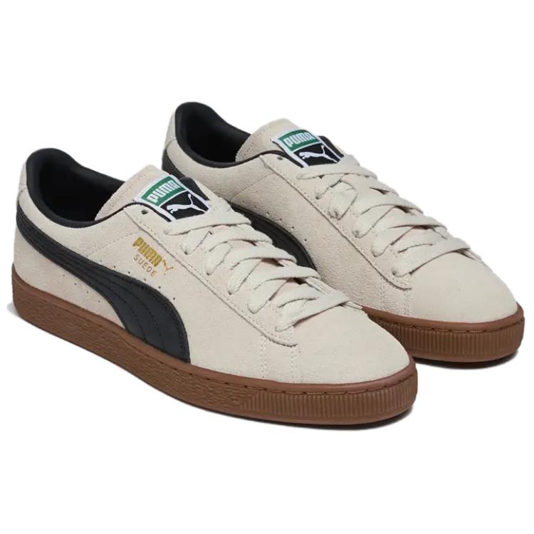 Puma Suede Terrace Comfortable Versatile Low-Top Sneakers Unisex Sneakers Off-White Black 396451-09