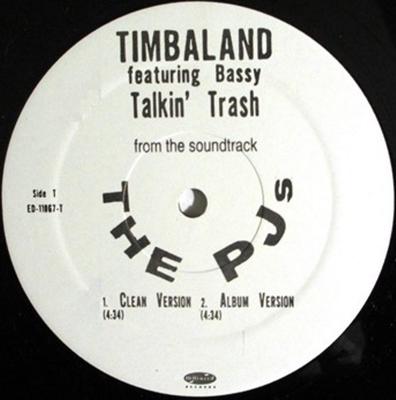 12-дюймовая пластинка TIMBALAND RAEKWON AMERICAN CREA Talkin Trash Большой размер ED11067PROMO Hollywood Recor 1999 США Рэп Хип-Хоп R&B Б/у