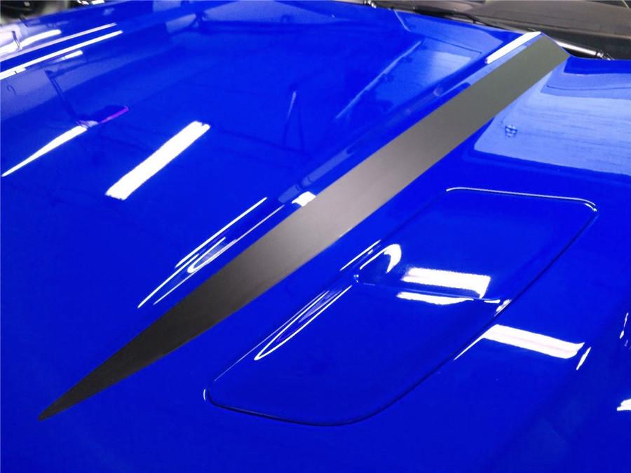 New Style Stripe Graphics Hood Decal Black Stripes Sticker For 2015 2016 New Ford Mustang