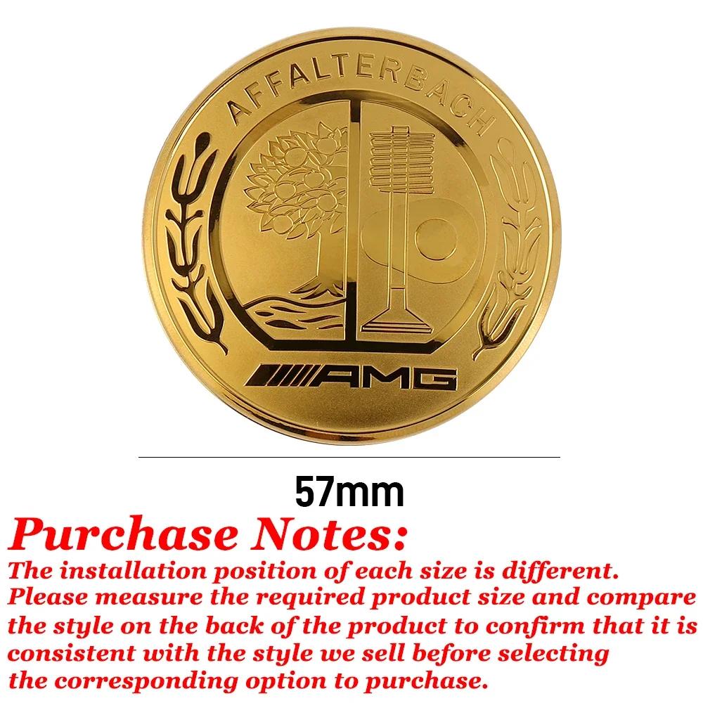 For Mercedes Benz Car Start Button Decoration Sticker Steering Wheel Logo Decal For Mercedes Benz AFFALTERBACH AMG Badge Auto In