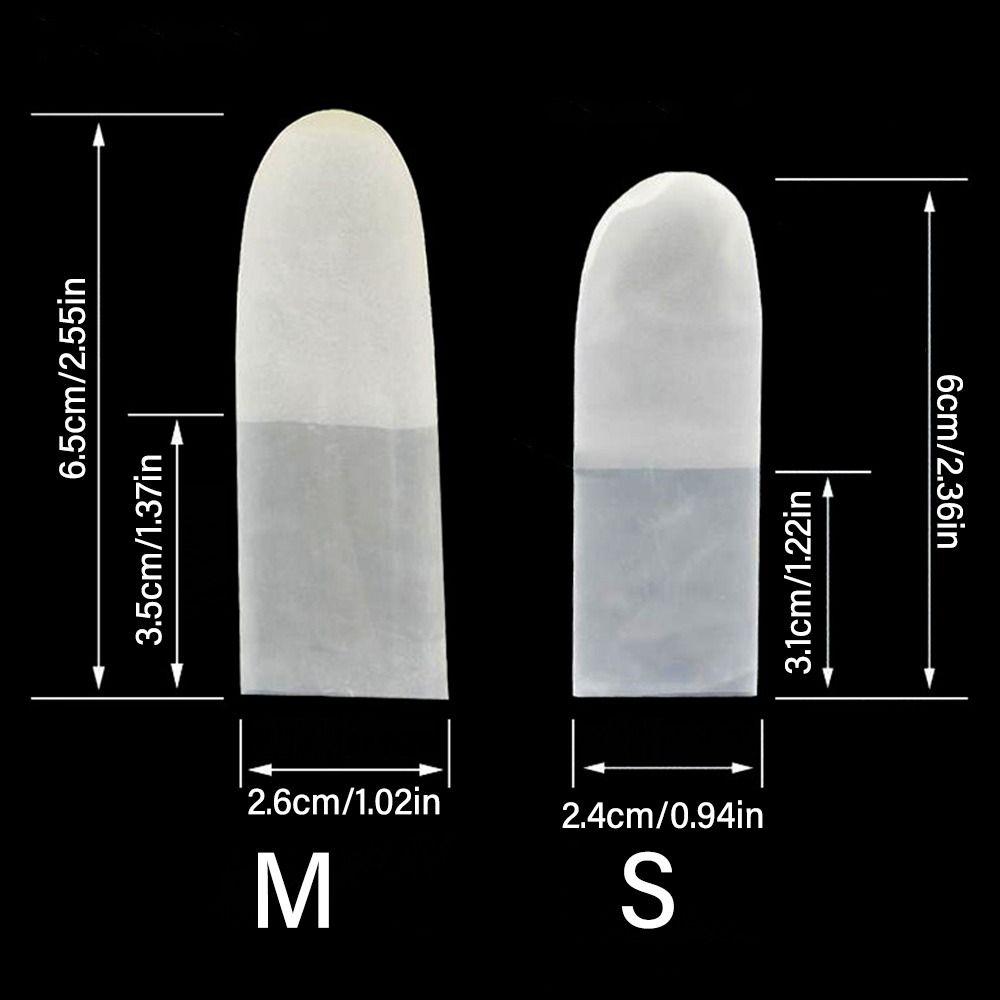 100 шт. латексные антистатические напальчники прозрачные глазированные защитные перчатки для рабочего места
