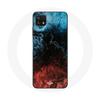 Чехол для Samsung Galaxy A22 5G с абстрактным красным, черным, синим текстурным фоном