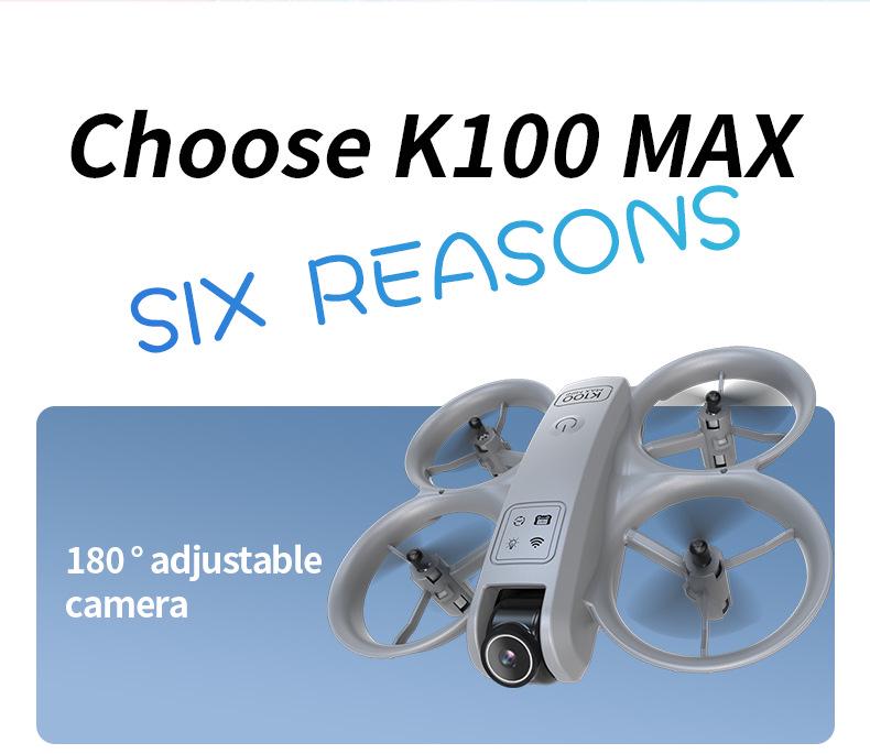 K100max GT3 Drone: Mini Dual-Camera Quadcopter with Optical Flow & Full Protection for Aerial Photography.
