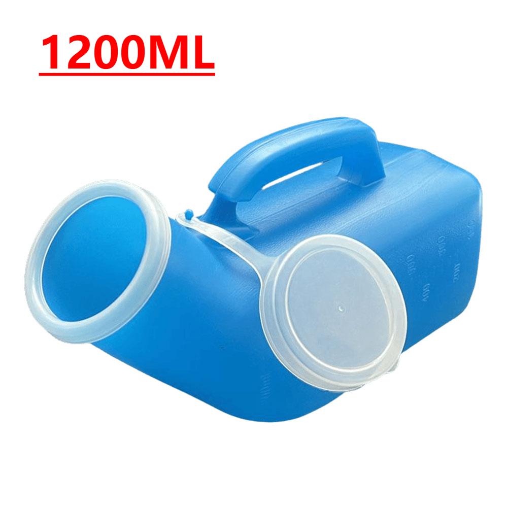 1200 мл Бутылка для мочи, непроливающаяся, портативный писсуар, пластиковая бутылка-подкладное судно для мужчин, с крышкой, для автомобиля, пожилых людей и при недержании