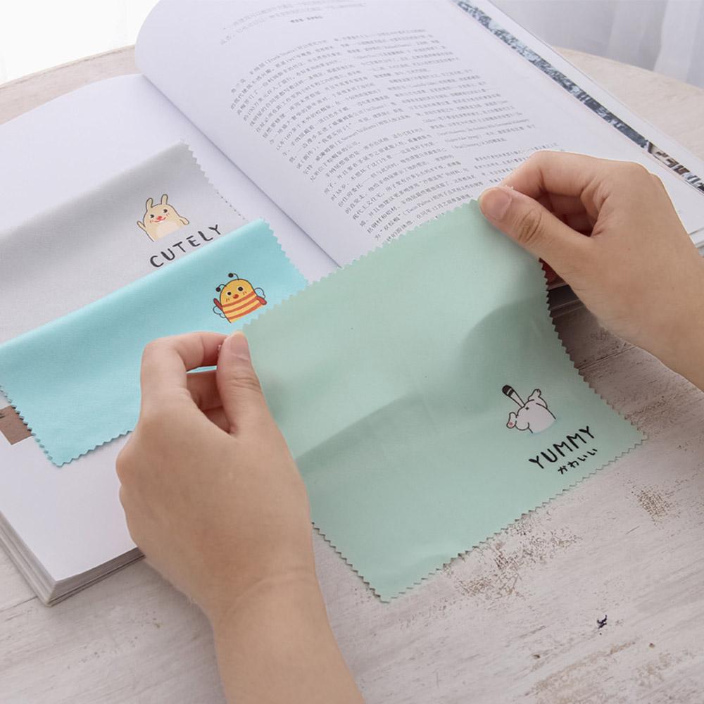 Eyeglass Cartoon Pattern Sunglasses Lens Cloth Cleaning Cloth Cleaner Wipes