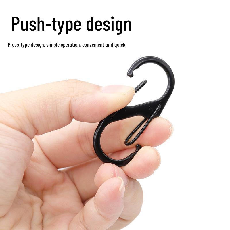 Карабин-брелок из цинкового сплава с быстросъемной и выдвижной пряжкой