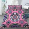 Luxury Boho Style Duvet Cover Geometric Print Bedding Set Quilt Cover with Zipper Closure King Queen Polyester Comforter Cover