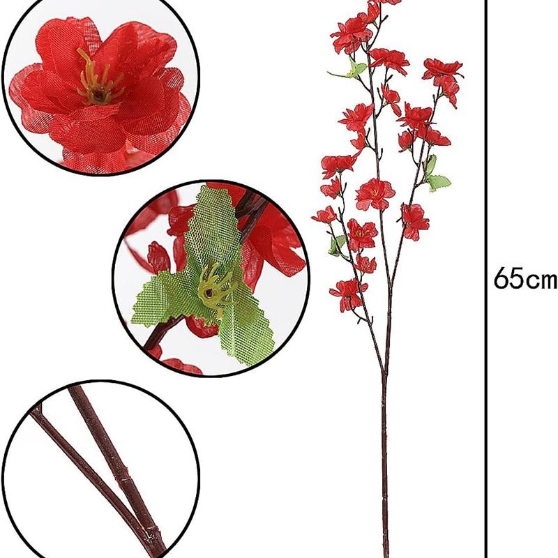 Букет искусственных цветов сакуры для садовой вечеринки, свадьбы, украшения для дома, декора комнаты, искусственные цветы, украшение для вазы на столе