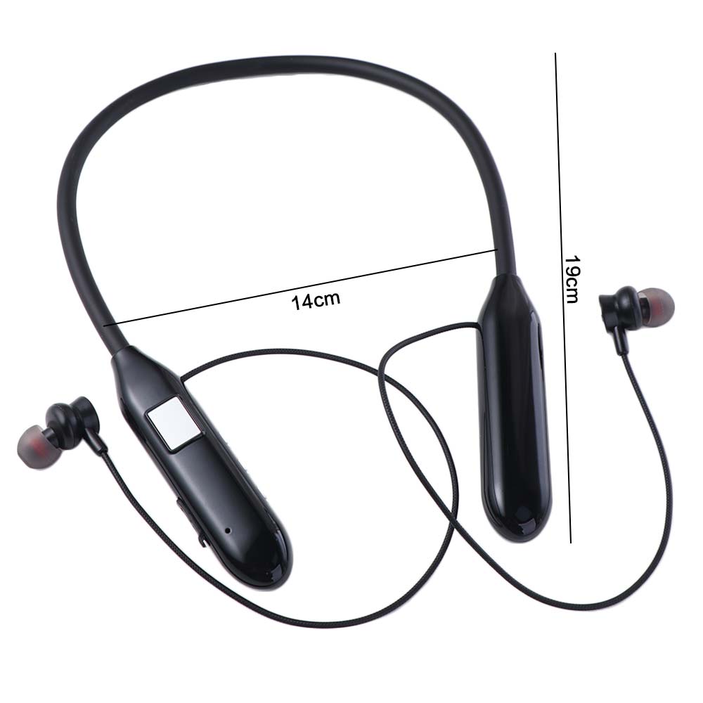 Neck Mounted Neckband Headphones Digital Display Magnetic Suction Wireless Bluetooth Earphones Bluetooth with Mic