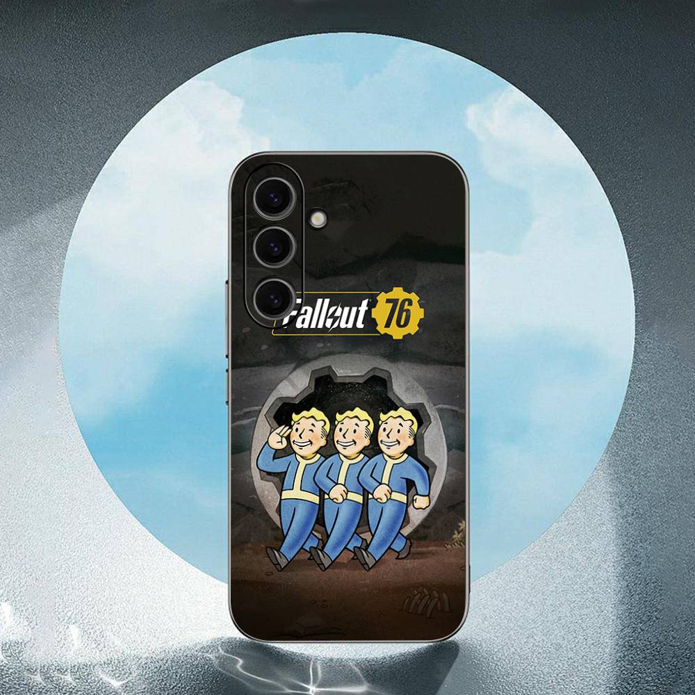 F-Fallout-T 76 Для Samsung Galaxy S25 S24 S23 Ultra S22 S21 Plus S20 Черный Мягкий Силиконовый Защитный Чехол