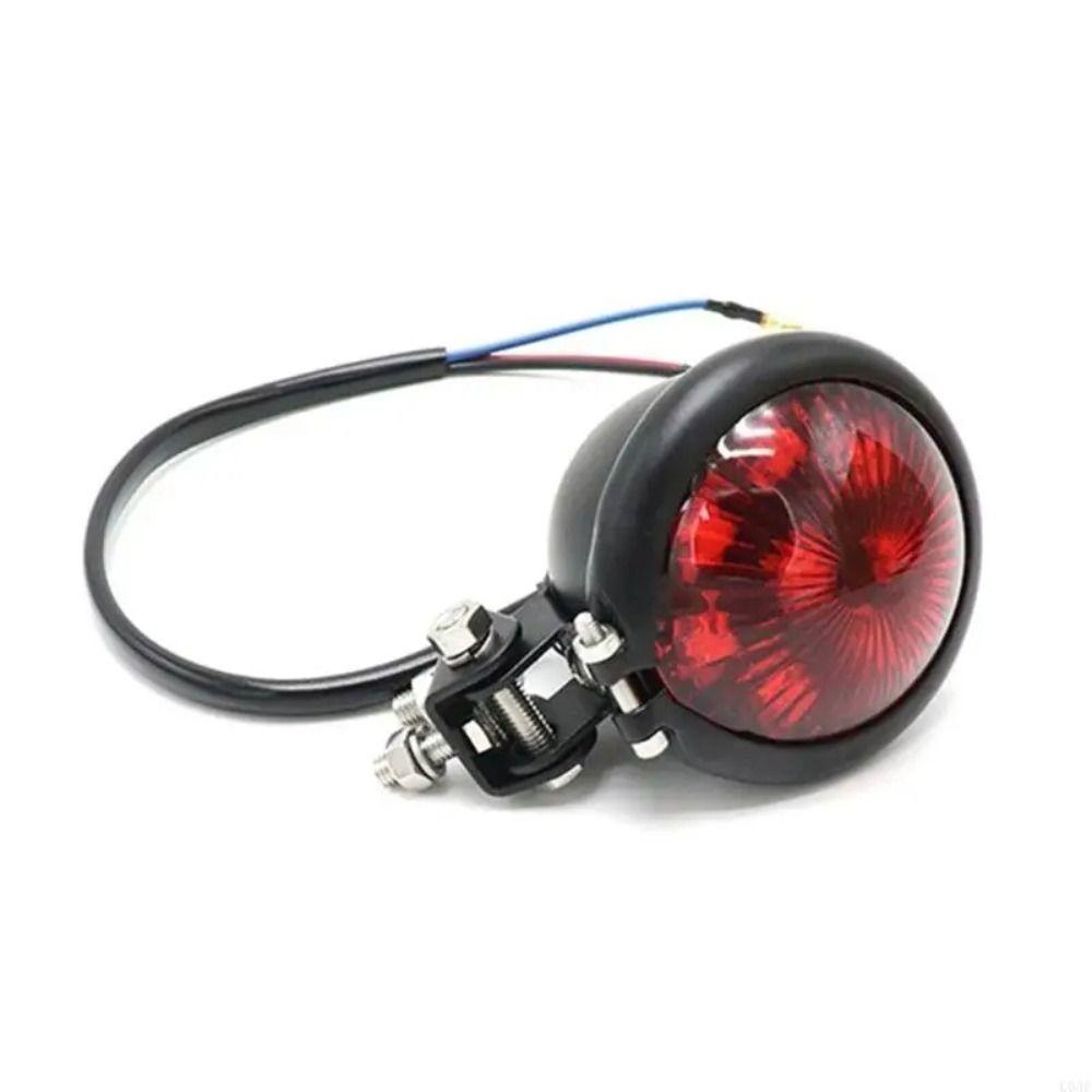 DC 12V Motorcycle Tail Light Round Rear Stop Lamp Brake Tail Light Replacement  Motorcycles Use