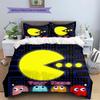Pac-Man Custom Name Pattern Bedding,Quilt Set Quilt Cover Pillowcase Home Birthday Gift(1 * duvet cover + 2 * pillowcase, without core)