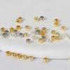 Граненые квадратные бусины с золотым покрытием 14K и 18K для изготовления браслетов и ожерелий своими руками