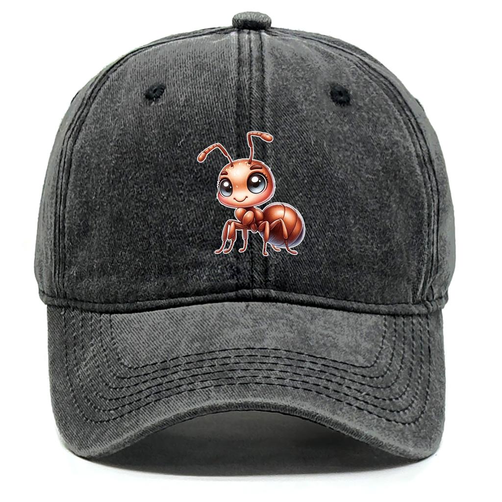 Unisex Snapback Baseball Hat Cute 3D Ant Print Sports Hat Cozy Inelastic Adjustable Sun Hat Perfect For Gifts One Size Fits All