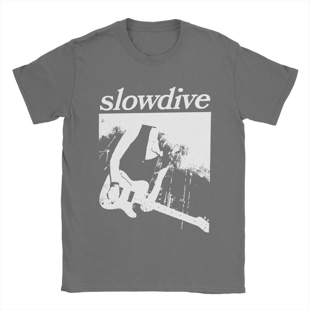 Slowdive Dreampop Unisex T Shirts Band Music Novelty Tees Short Sleeve Crewneck TShirt Pure Cotton Summer Tops