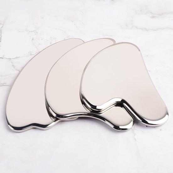 Массажная доска Гуа Ша из нержавеющей стали способствует лимфодренажу и снятию мышечного напряжения, мягкий и эффективный массажный инструмент