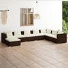 Day and Night - Day and Night Garden Furniture Set 8 Pieces and Brown Synthetic Rattan Cushions
