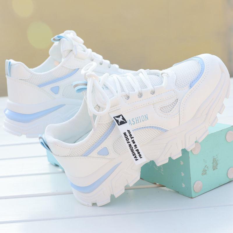 Весна и лето Новые повседневные женские туфли Дышащие спортивные модные женские туфли