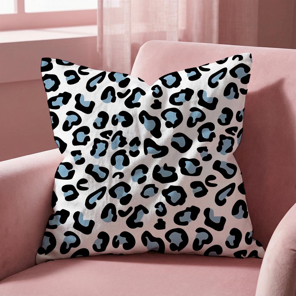 Leopard print pattern Cushion Cover MultiScene Pillow Cover for Home Car Reversible Soft Durable for Daily Use