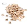 100 Pcs Wooden Alphabet Tiles English Letters DIY Wood Crafts Kids Toy 18x20mm
