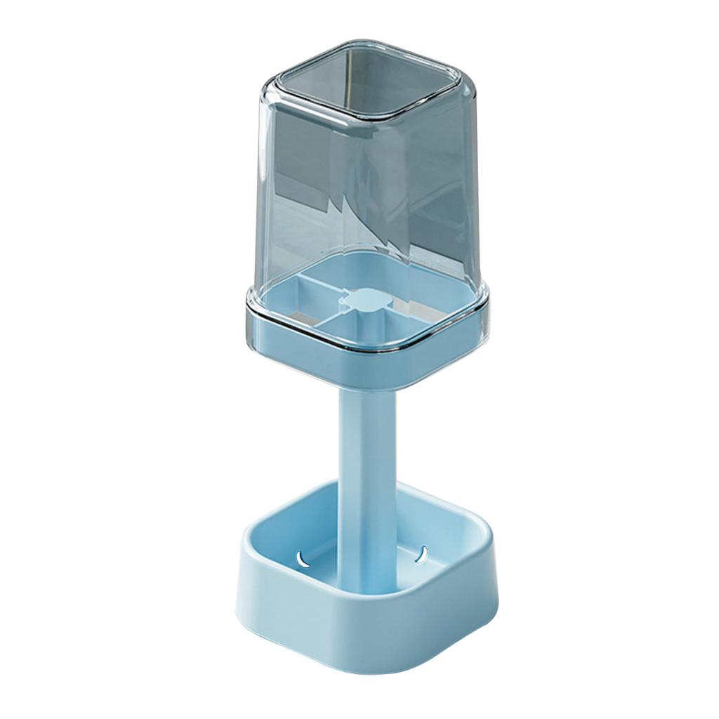 Подставка для зубной щетки Yousheng с чашкой, пылезащитная, регулируемая высота, 3 слота, держатель зубной пасты для электрической зубной щетки, многофункциональный органайзер